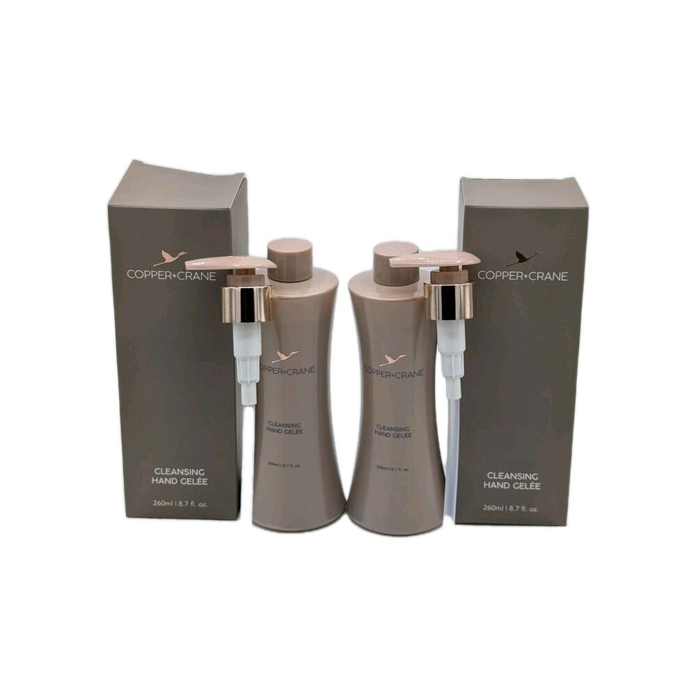 2-Pack Copper + Crane Cleansing Hand Gelee 8.7oz / 260ml NEW Free Shipping!